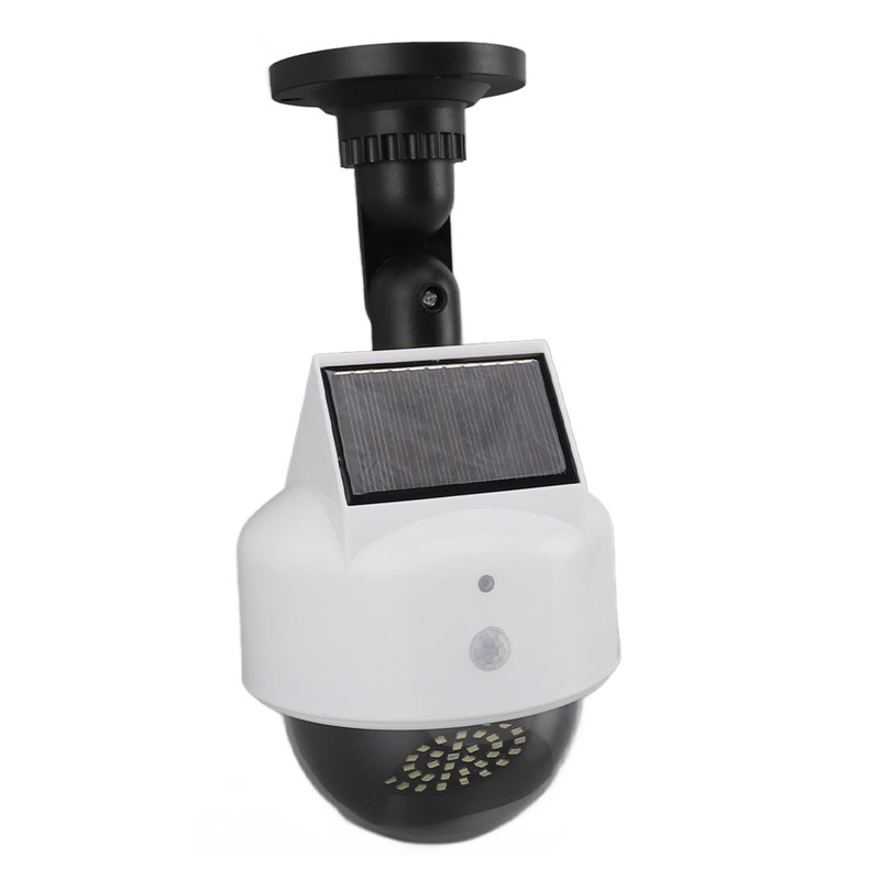 Solar Dummy Fake Camera Security Outdoor Solar Powered Simulated Surveillance