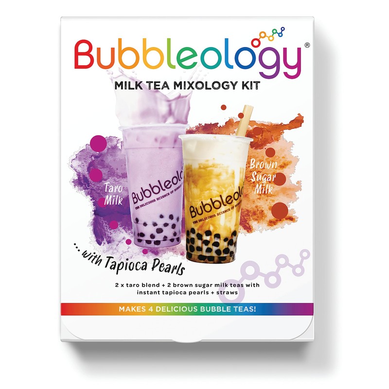 Bubbleology Milk Tea Mixology Kit with Tapioca Pearls (Pack of