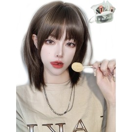 MGRANDE wig premium line 【 active top stylist produce 】 7 items set inner color line women's original wig semi-long small face effect（ashbrown layer DY40A）
