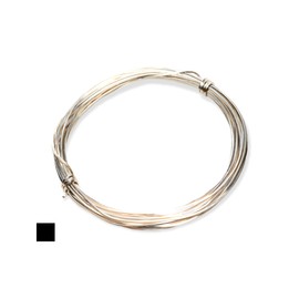 CRAFT WIRE - Alambre de plata 935 de calibre 21, cuadrado, muerto suave, 5 pies