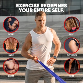 MAAC-XIMUM Resistance Bands set 4 Levels and JUMP ROPE, Pull Up Bands Set with Anchor, Handles, JUMP ROPE, Bag and Training Instruction, Workout Bands for Men Women