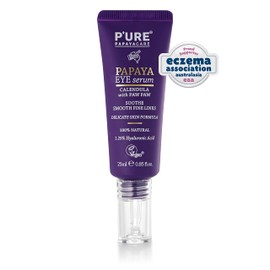 P'URE PAPAYA CARE Rejuvenating Eye Serum - Vegan Friendly & Cruelty Free - All Natural Ingredients With Hyaluronic Acid, Calendula, Citrus Bergamot & Papaya - Nourish, Brighten & Exfoliate Skin, 25ml