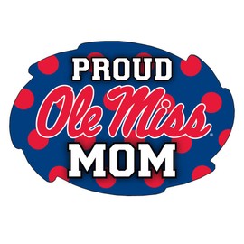 Mississippi Rebels "Ole Miss" Proud Mom Magnet Single
