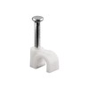 Goobay 17076 Cable Clip White, 4mm, White
