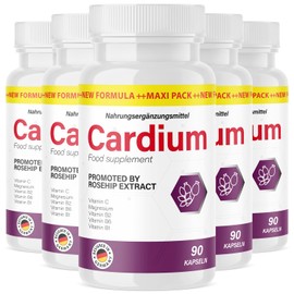 Cardium Kapseln | Reich an Vitaminen & Mineralstoffen | 90 Kapseln 5x