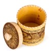 Wooden Container Kitchen Container Squirrels Design Birch Bark Container 5.1-inch