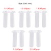 Zwindy 200 Pieces Clear Plastic Glasses Plugs, 5 Types Glasses