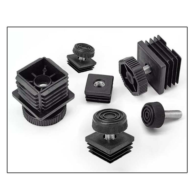 Supertool 4PCS Adjustable Leveling Feet 20 x 20mm Square Tube