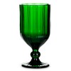 Abbott Collection Green Panel Wine Goblet - Glass 6.5"H (12oz)