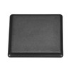 sourcing map Standard Plastic Square Aluminum Extrusion End Cap Black