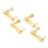 4PCS Violin Fine Tuner Golden Metal Wear Resistant String Fine