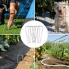 JERIA 6 Inch 240 Pack U-Shaped Galvanized Garden Stakes, 11