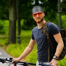 Skull Caps Wraps for Men, 6pcs Men Women Hair Wrap Breathable Quick Drying Caps Outdoor Wraps for Cycling Running Outdoor Activities Multi, Multi, Medium