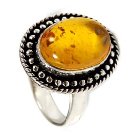JEWELSTREZORO LabCreated Amber Edelstein-Bandring für Herren und Damen, alle Größen, 925er-Sterlingsilber, handgefertigter Geschenkartikel, Schmuck TSR197I_59 (18.8)