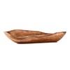 Windalf Galina Rustic Teak Wood Bowl 33 cm Antipasti Baguette