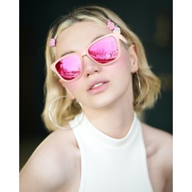 KANASTAL Polarized Sunglasses for Women Men Pink Sunglasses UV Protection Trendy Shades Sun Glasses for Outdoor Traveling Beach Driving