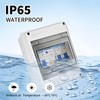 Surface-Mounted Fuse Box, Small Distribution Board Surface-Mounted with FI Switch,