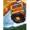 KopBeau Portable Camping Fan with Lights, 20000mAh Rechargeable Battery Operated
