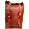 american blue Leather Motorcycle Saddle Bag Tool Bag Brown