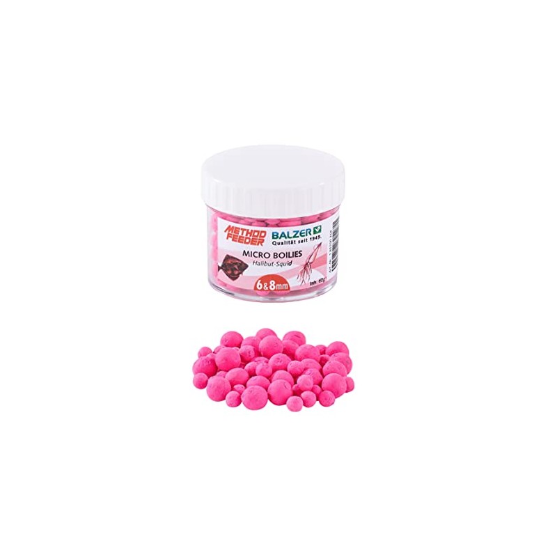 Balzer Method Feeder Boilies 6 and 8 mm Mixed Pink