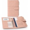 Funda para Pasaporte, Porta Pasaporte con Blindaje RFID,Rosa