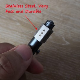 SMOOTHERPRO SMOOTHERPRO Fidget Spining Bolt Action Pen, Retractable Ballpoint Pen with Decision Maker, Compatible with Pilot G2 Refill, 0.5mm Black Ink EDC Pen for Office School Valentines Easter Gift, Gray