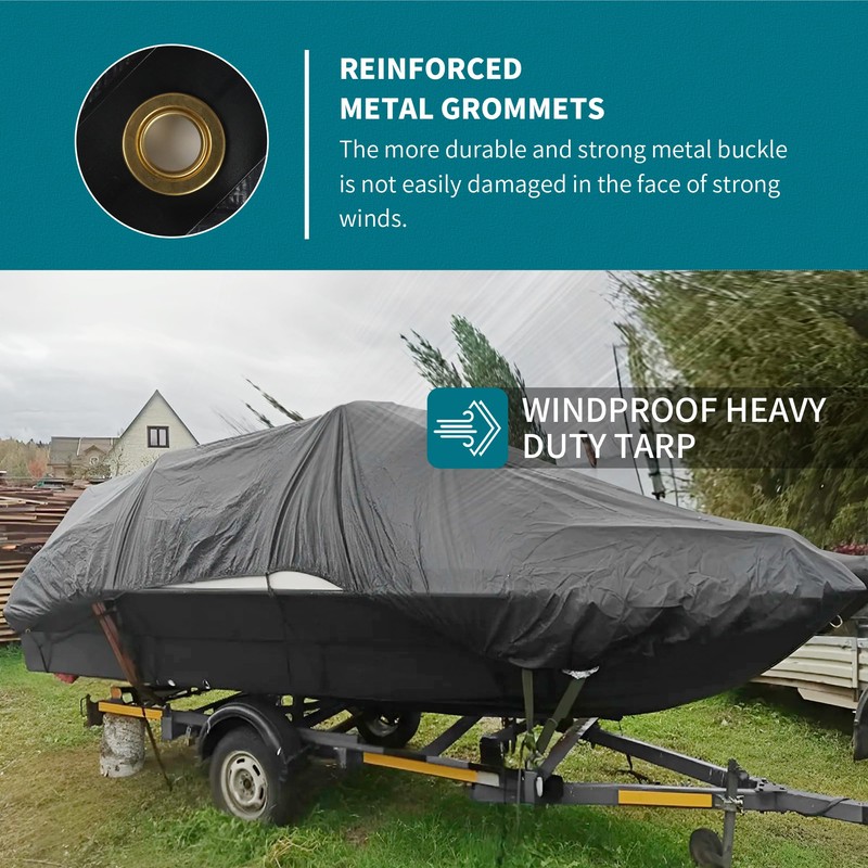 TARPAL tarp 8x12 Feet Super Heavy Duty Tarps Cover 20mil,Grey/Brown