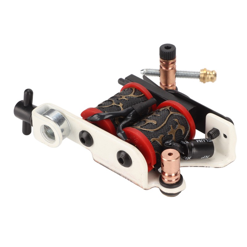 Coil Tattoo Machine Professional Iron Frame 10 Wraps Coil Liner