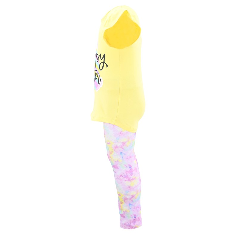 Unique Baby Conjunto de leggings de conejo de Pascua para
