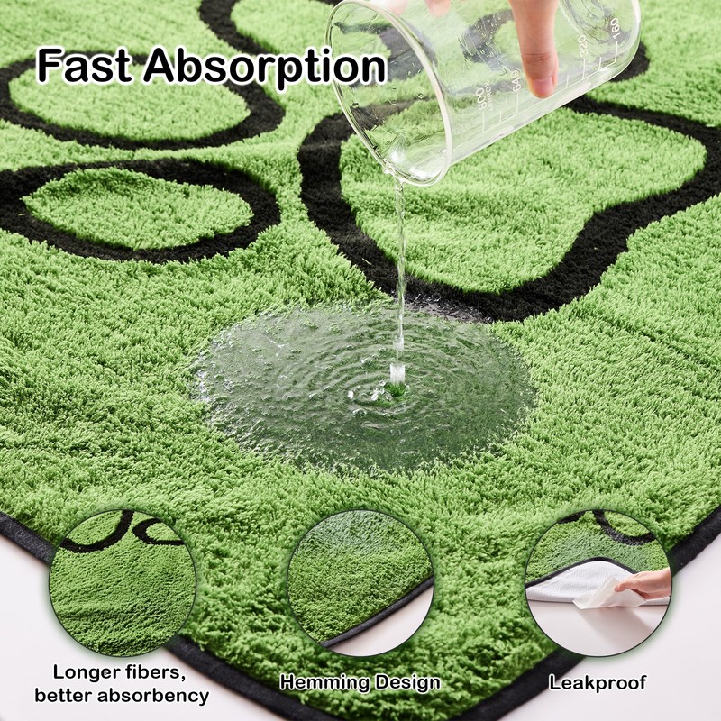 Qeils Reusable Dog Pee Pads, 4 Pack Super Absorbent &