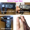 Screw Caps for Light Fixtures, Metal M4 Threaded Cap Nuts,
