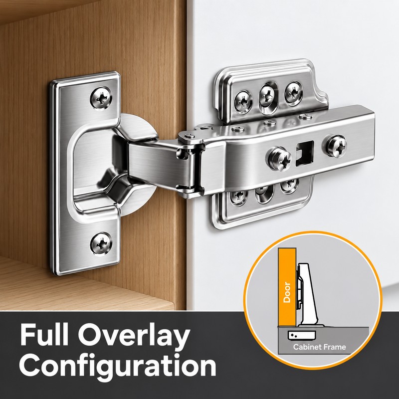 304 Stainless Steel Soft Close Cabinet Hinges – Hydraulic Concealed