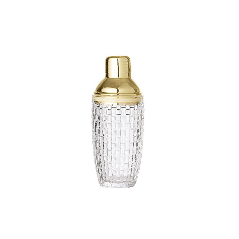 Bloomingville Cocktail Shaker, klar goldfarben, Glas