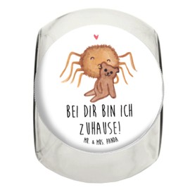 Mr. & Mrs. Panda Bonbonglas Spinne Agathe Teddy XL 2000ml - Geschenk, Gewürzdose, Verliebt, Küchenorganizer, Dankeschön, Kaffeedose, Liebesgeschenk,
