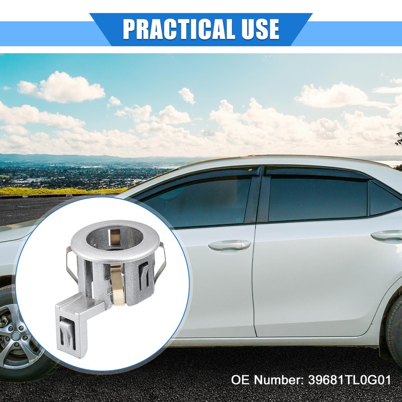 QUARKZMAN Honda Odyssey Parking Sensor Mount Bracket Silver Tone 4pcs