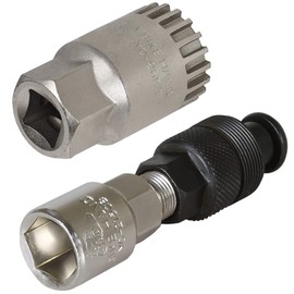 BIKEHAND Bike Bicycle Crank Puller Crank Arm Bottom Bracket B.B. Removal Tool Kit for Mountain and Road Bikes with Square Taper Bottom Bracket and Splined ISIS Drive, Octalink