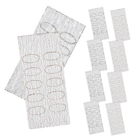 FOMIYES 10sheets Electric Foot File Pedicure Polishing Pads Nail Buffing Block Replacement Sanding Discs