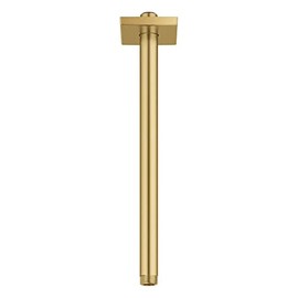 Grohe Rainshower Ceiling Shower Arm with Square Flange, Brushed Cool Sunrise