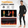 SIMIYA Mens Thermals Long Sleeve Undershirt Warm Fleece Lined Base