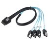 Bolwins H72S Mini SAS SFF 8087 36P to 4x SATA
