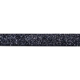 YYCRAFT 5 Yards Glitter 5/8" Elastic Ribbon for Hair Ties Headbands (Black)
