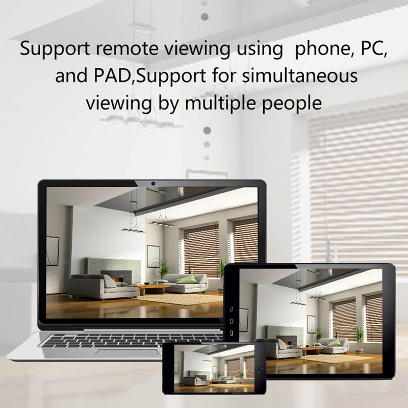 Dual Lens Camera 110 to 250V Sound and Light Alert