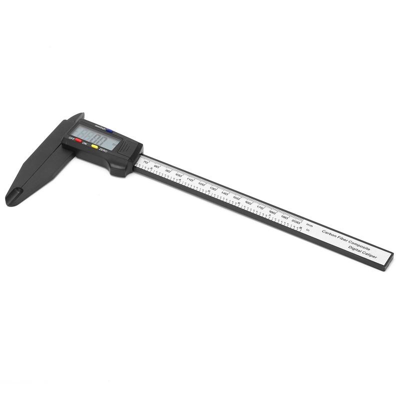 200mm Carbon Electric Digital Caliper Ruler with Large LCD Screen