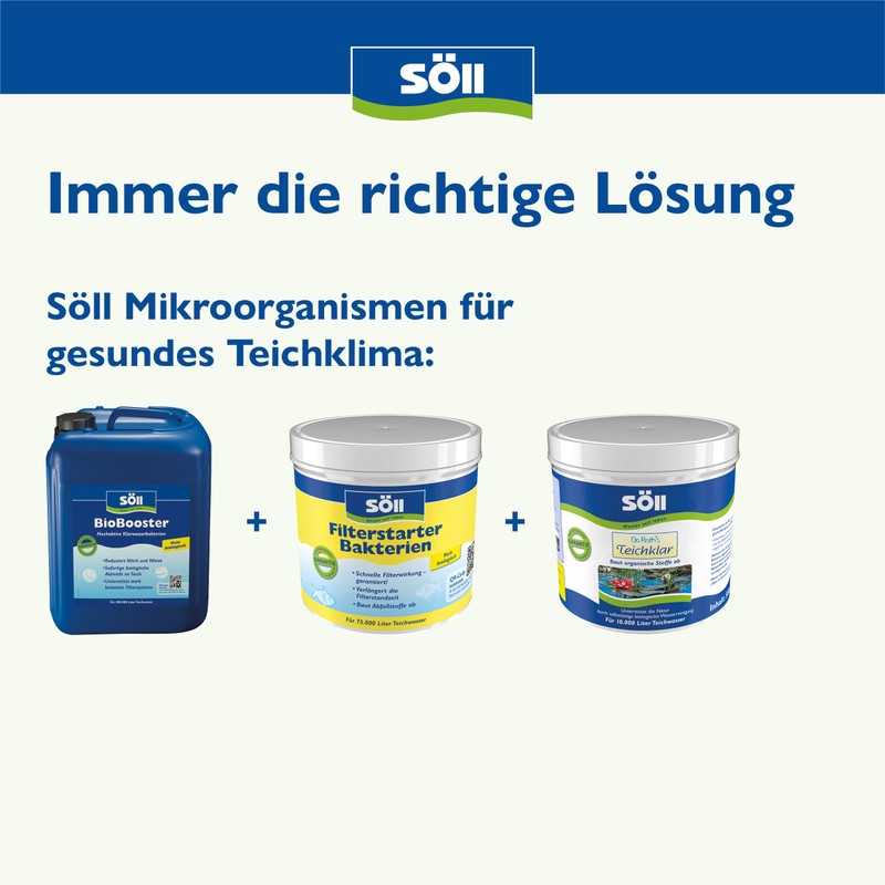 Soell BioBooster – highly active clear water bacteria removal, Increased