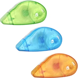 Timotech Set de 3 Rodillos de Cinta Adhesiva de Doble Cara, Cinta para Manualidades y Álbum de Recortes, Cinta Adhesiva con Dispensador Compacto, Ideal para Scrapbook, Fotos y Proyectos Creativos