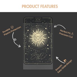 Premium Matte Card Sleeves 200 Micron Thickness 6 Packs (300 Pcs) – Ultimate Card Protection (60 x 90mm – for 58 x 88mm Cards)