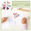 jojofuny 18Pcs Aircraft Erasers for Kids Assorted Mini Cute Erasers