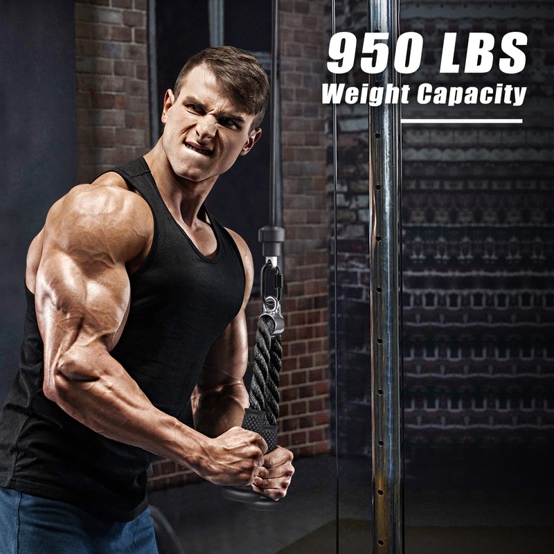 Kipika Tricep Rope 71cm, Rope Pull Down Attachment for Cable