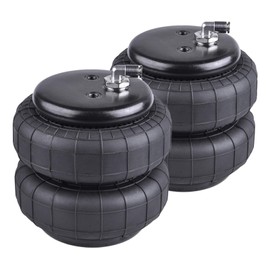 ZHSYMX 2500 lb Universal Replacement Air Spring Bag 1/2" NPT Air Suspension Spring Double Bellow for Heavy Duty Single Port for Trucks 2PCS
