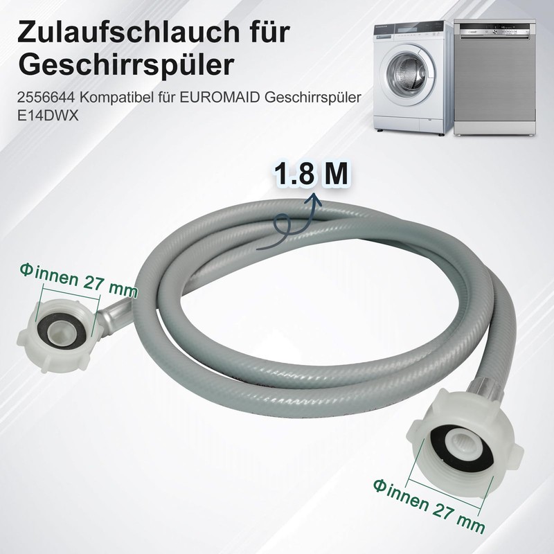 D.I. Accessa 1.8 m Water Hose Inlet Hose 3/4 Inch